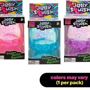 NeeDoh Jelly Squish Stress Toy Fidget Squeeze Nee Doh Jellyfish 1pc Random